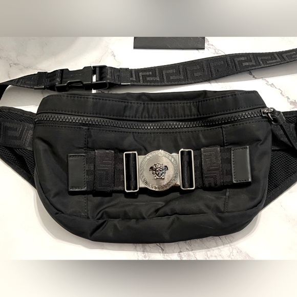 Versace Nylon Greca Ribbon Belt Bag - Picture 3 of 8